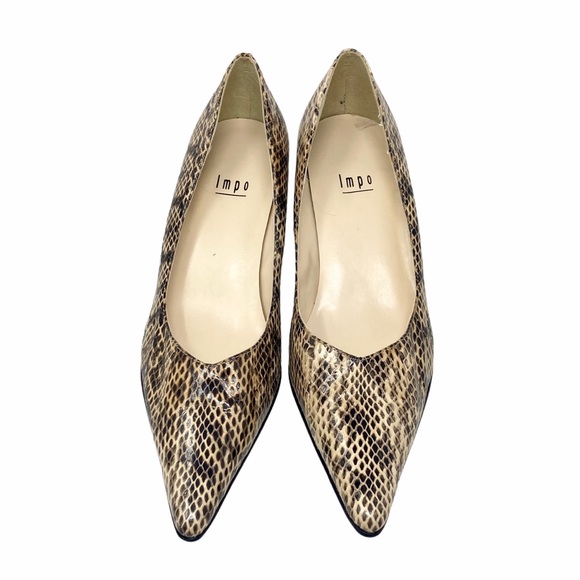 IMPO Genuine Snakeskin Pointed Toe Pumps, EUC, 6 - Picture 9 of 9